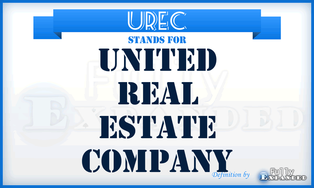 UREC - United Real Estate Company