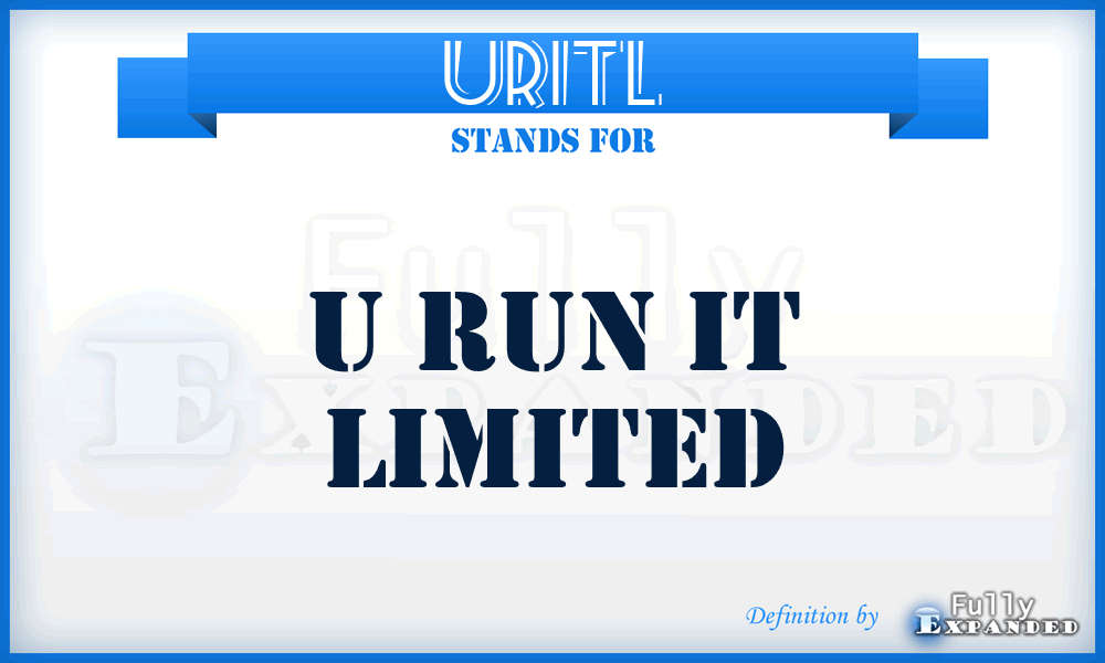 URITL - U Run IT Limited