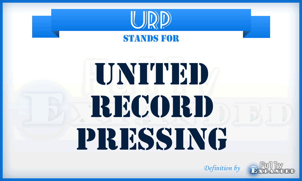 URP - United Record Pressing