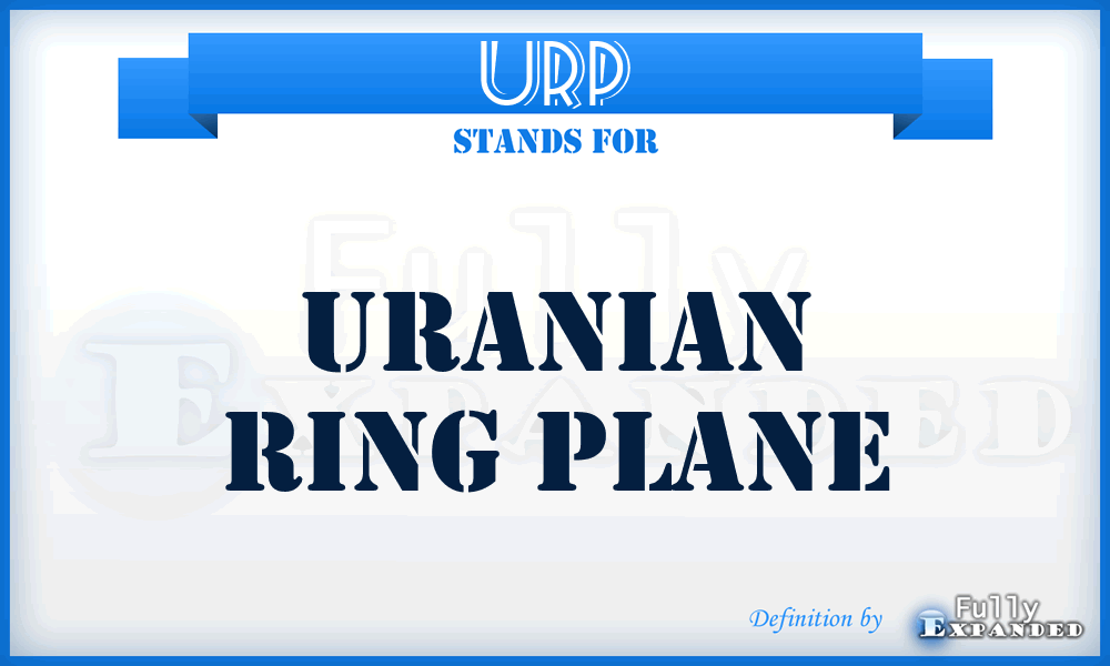 URP - Uranian Ring Plane