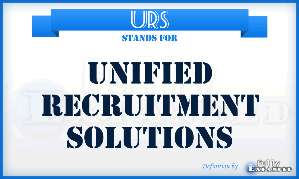 URS - Unified Recruitment Solutions