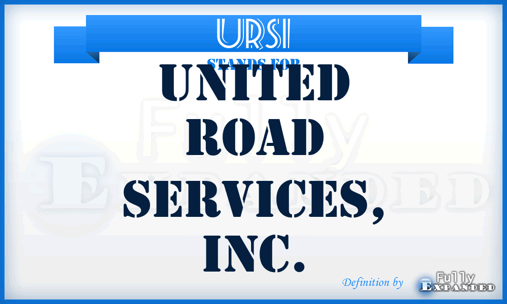 URSI - United Road Services, Inc.