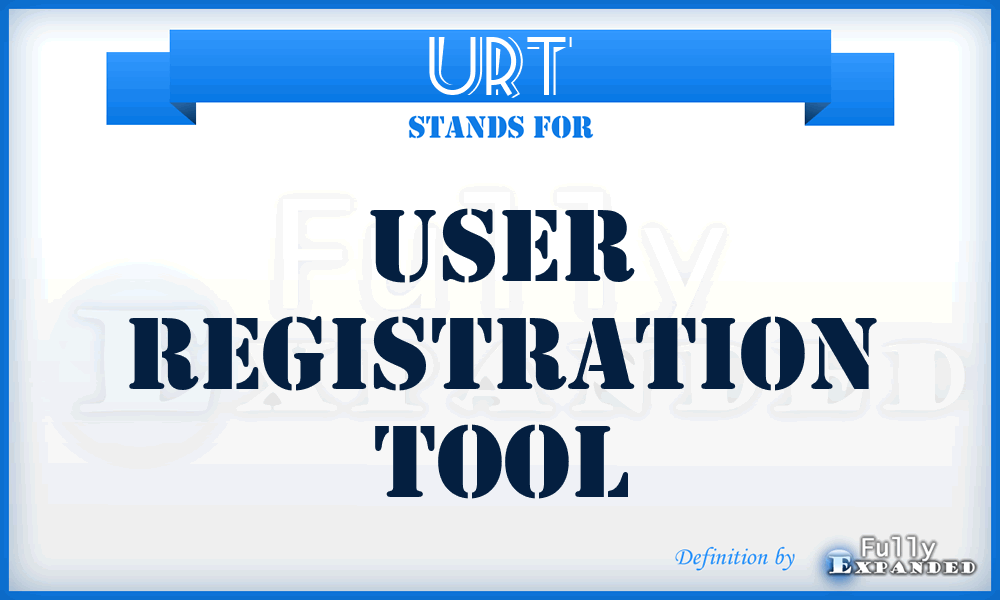URT - User Registration Tool