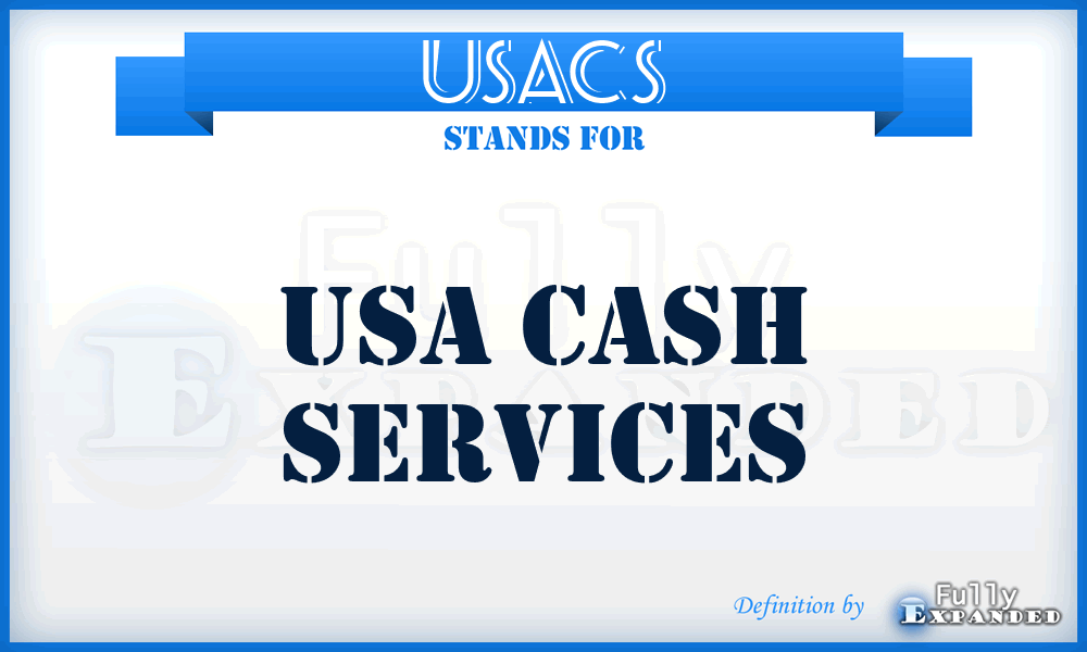 USACS - USA Cash Services