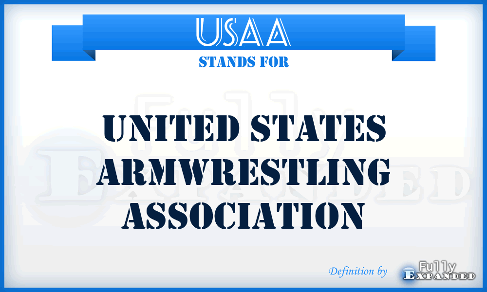 USAA - United States Armwrestling Association