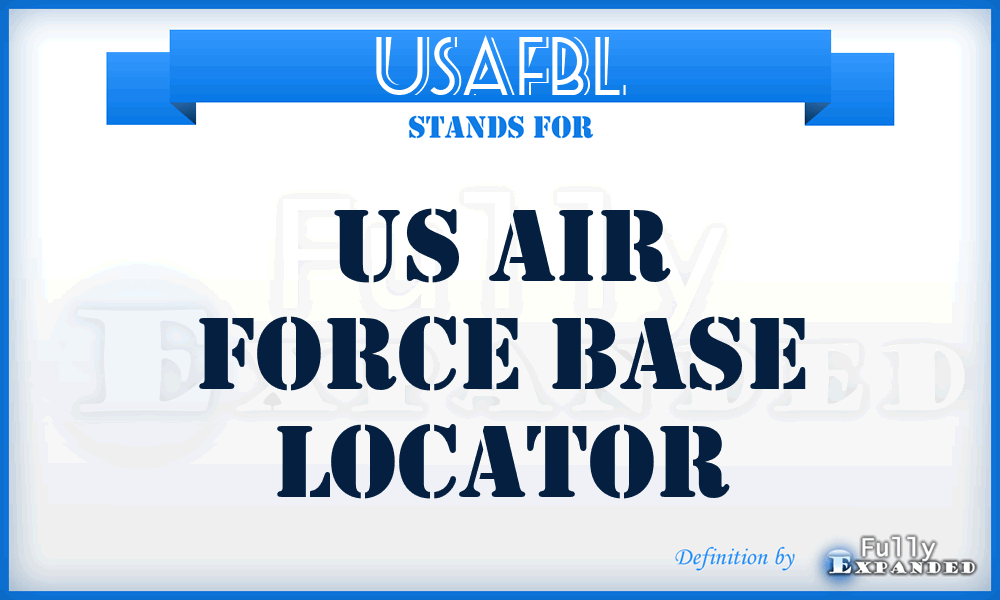 USAFBL - US Air Force Base Locator