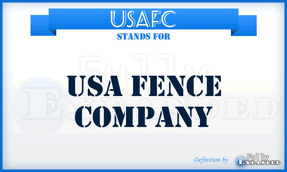 USAFC - USA Fence Company