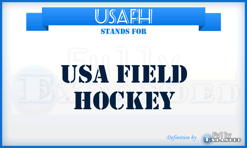 USAFH - USA Field Hockey