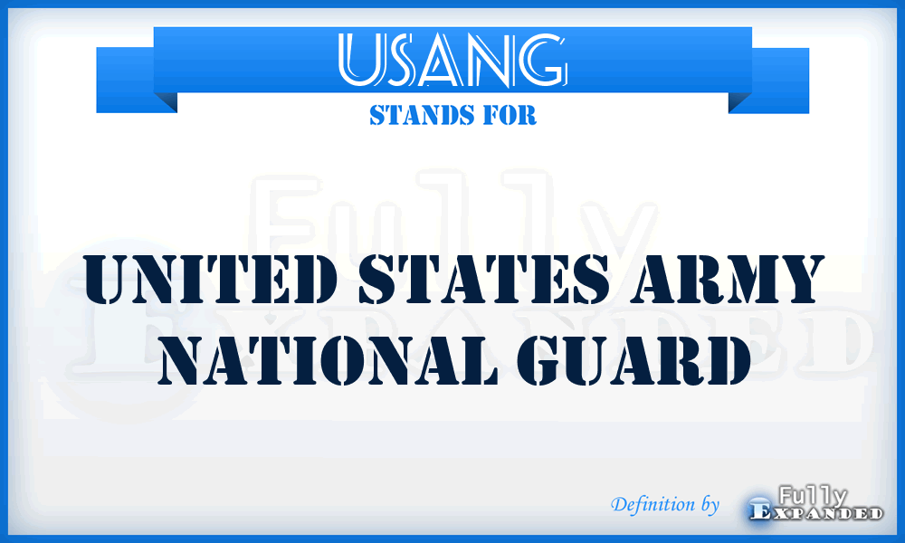 USANG - United States Army National Guard
