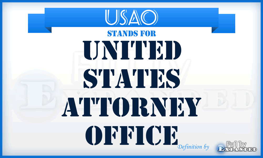 USAO - United States Attorney Office