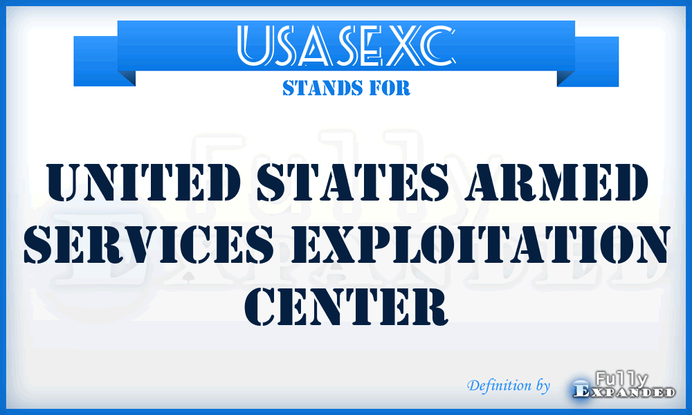 USASEXC - United States Armed Services Exploitation Center