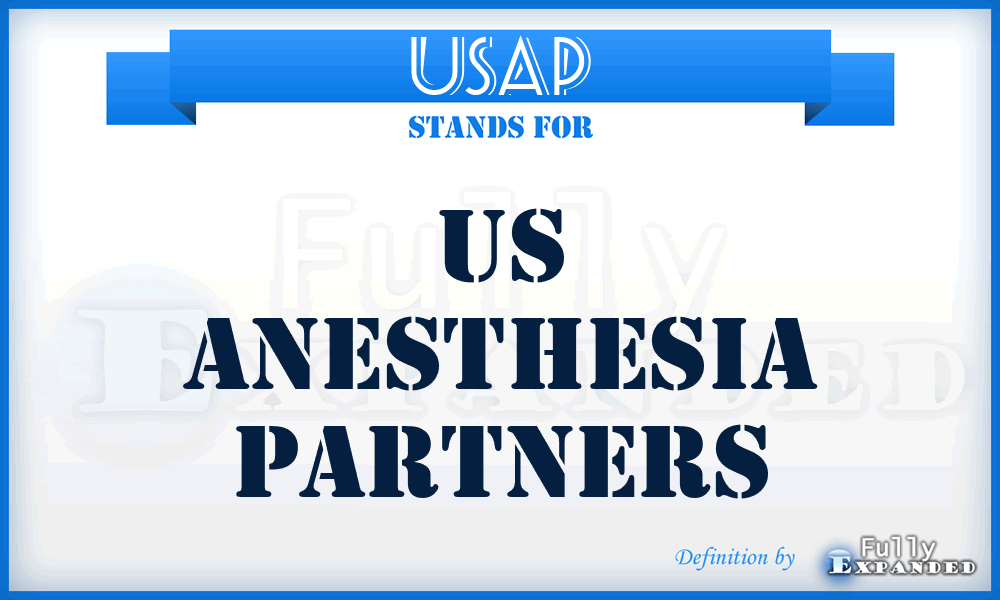 USAP - US Anesthesia Partners