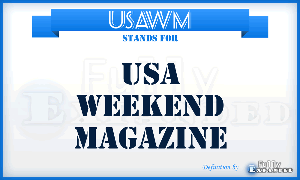 USAWM - USA Weekend Magazine