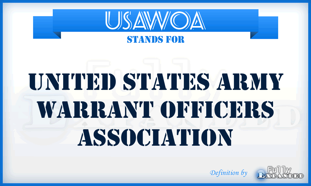 USAWOA - United States Army Warrant Officers Association