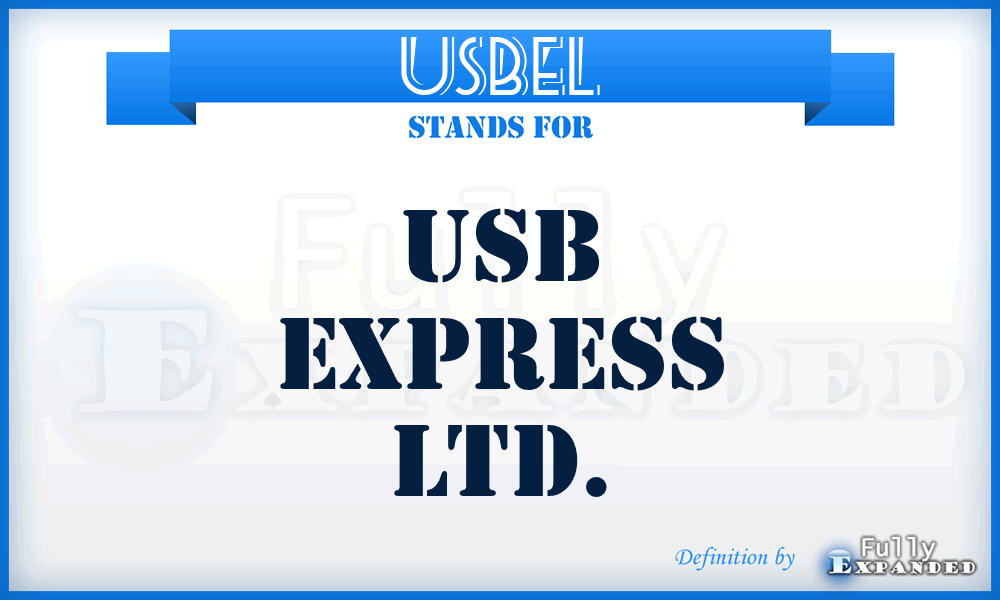 USBEL - USB Express Ltd.