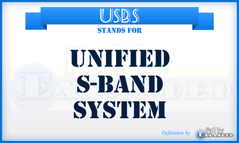 USBS - unified S-band system