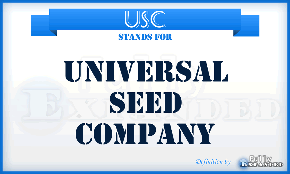 USC - Universal Seed Company