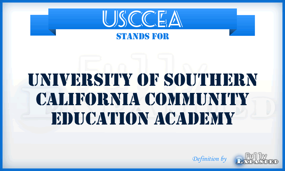 USCCEA - University of Southern California Community Education Academy