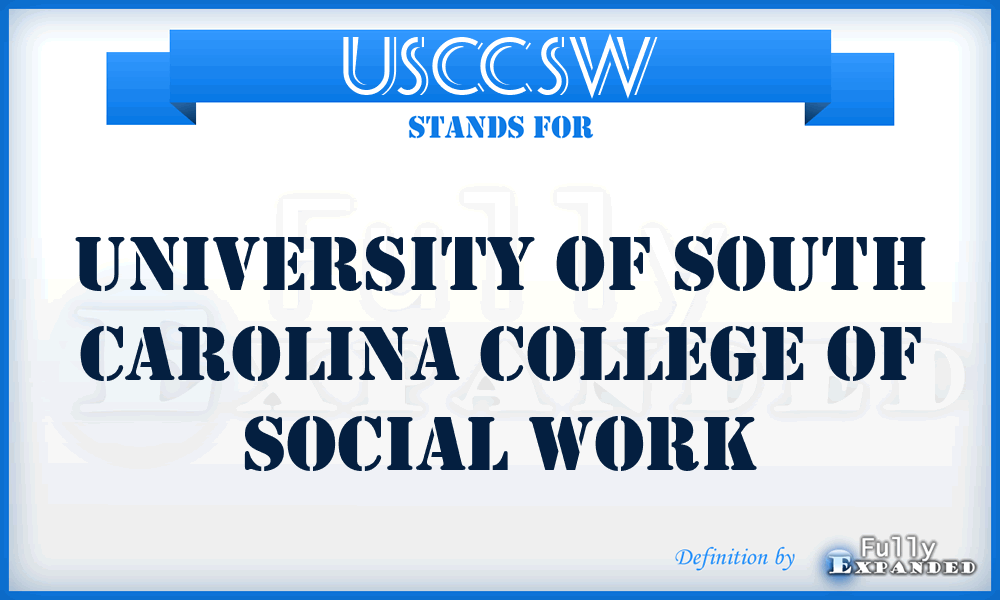 USCCSW - University of South Carolina College of Social Work