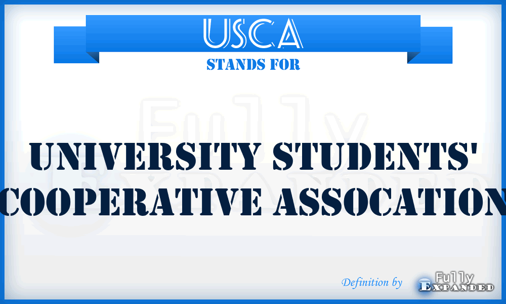 USCA - University Students' Cooperative Assocation
