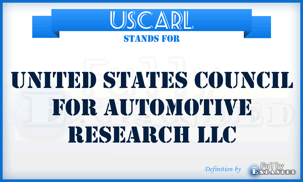 USCARL - United States Council for Automotive Research LLC