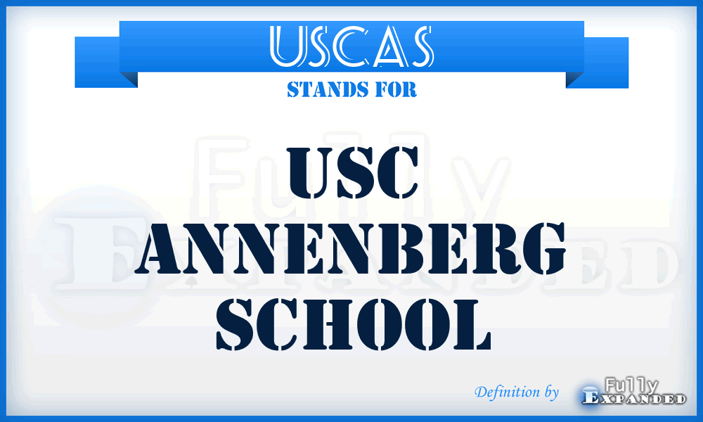 USCAS - USC Annenberg School