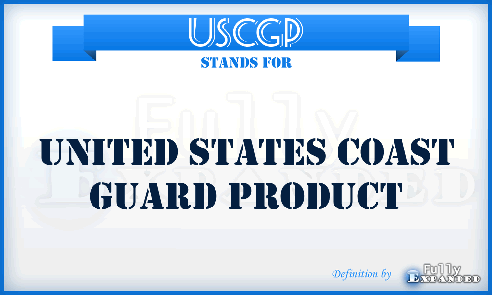 USCGP - United States Coast Guard Product