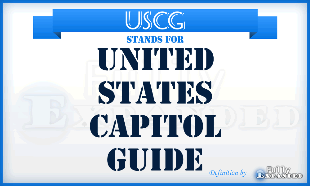USCG - United States Capitol Guide