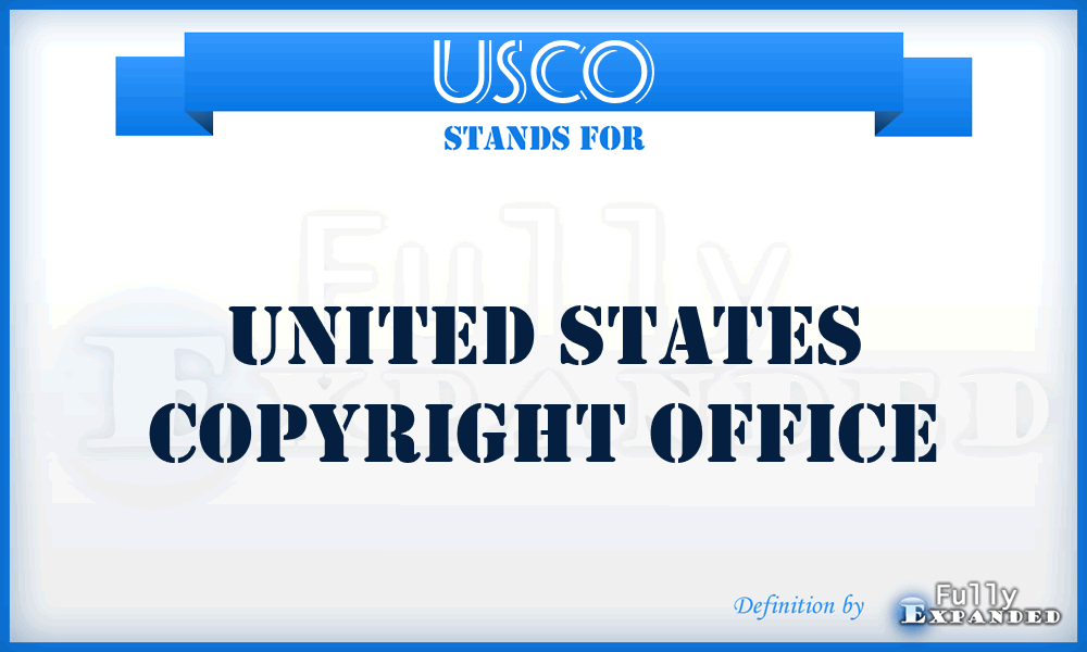 USCO - United States Copyright Office