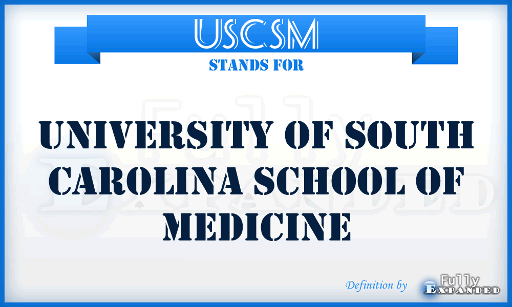 USCSM - University of South Carolina School of Medicine