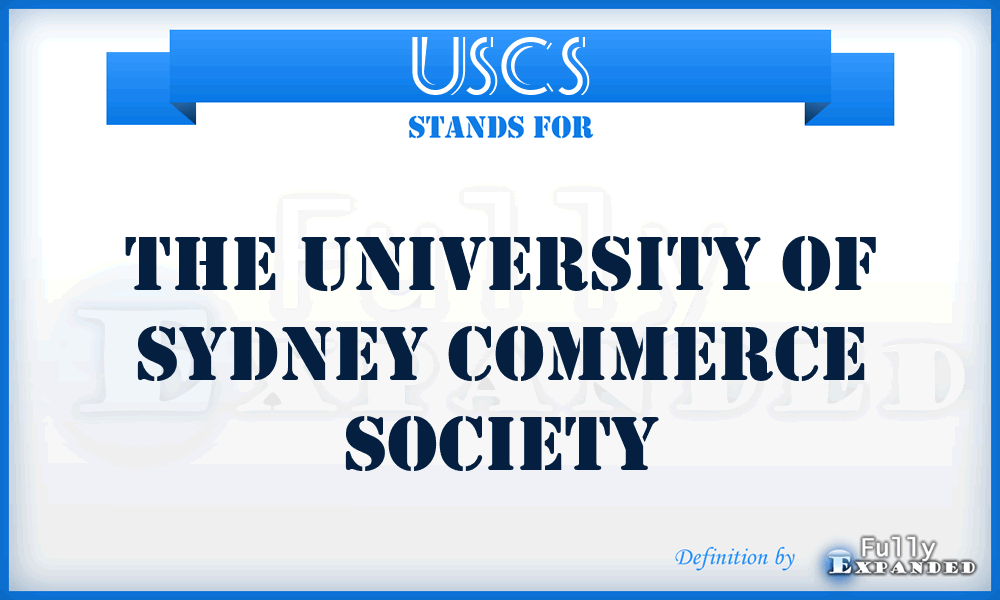 USCS - The University of Sydney Commerce Society