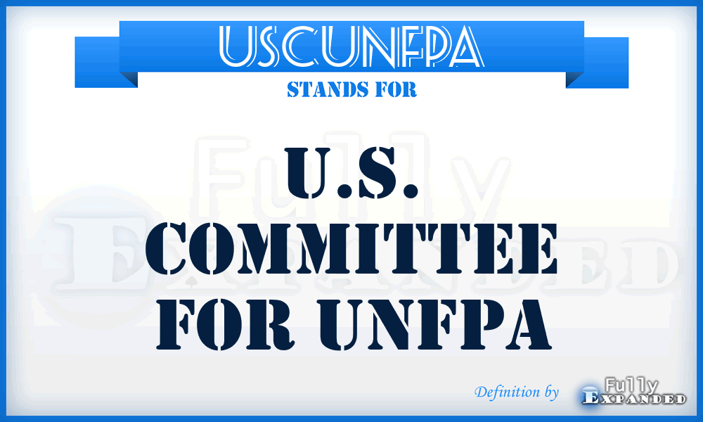 USCUNFPA - U.S. Committee for UNFPA