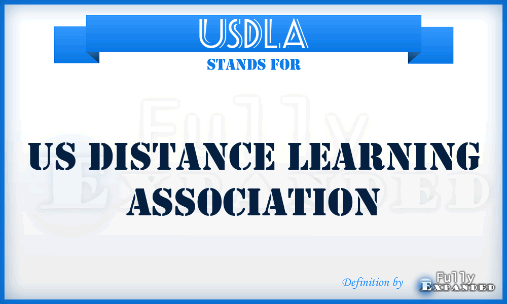 USDLA - US Distance Learning Association