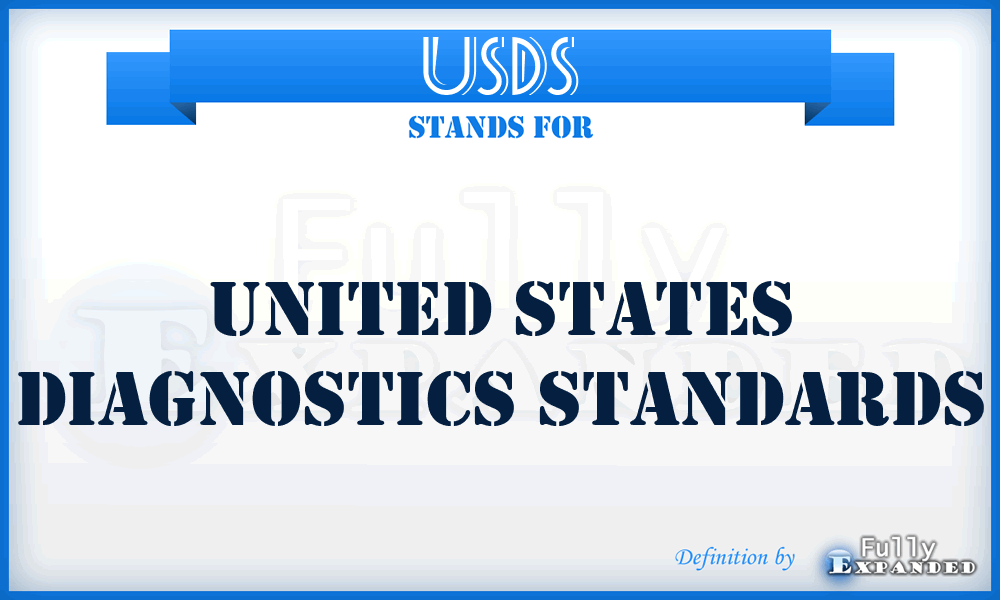 USDS - United States Diagnostics Standards