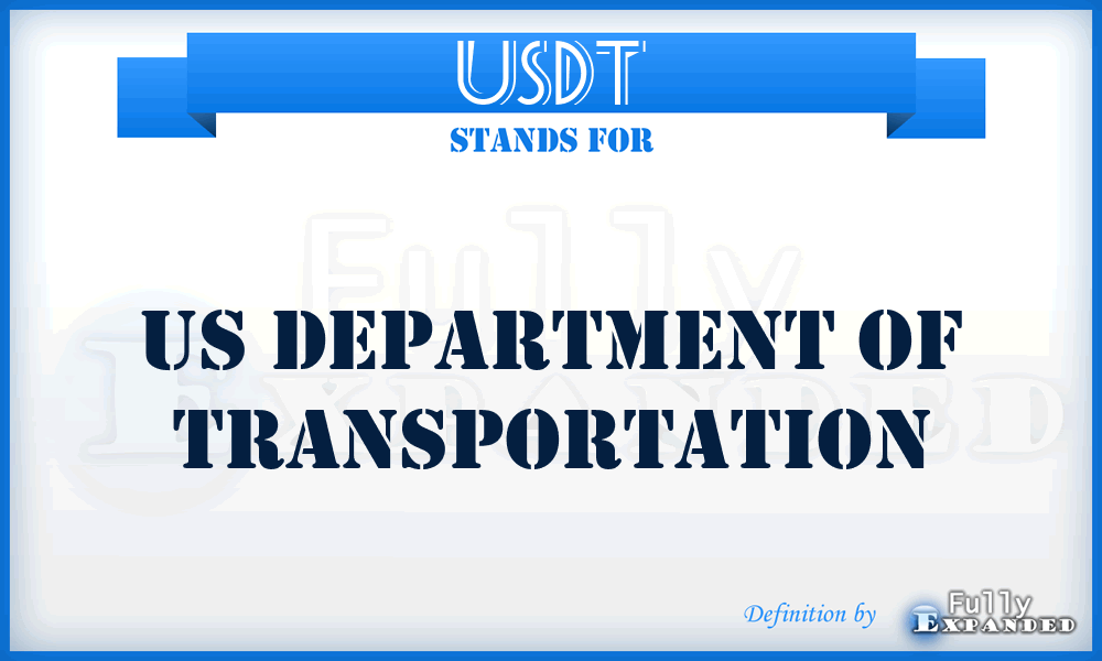 USDT - US Department of Transportation