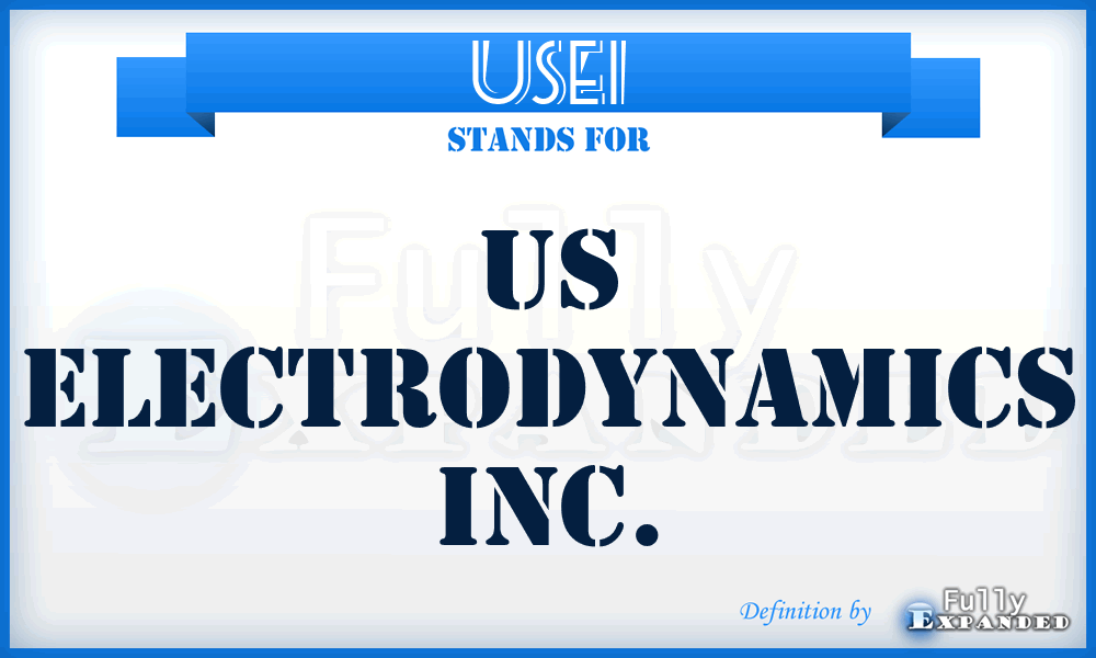 USEI - US Electrodynamics Inc.