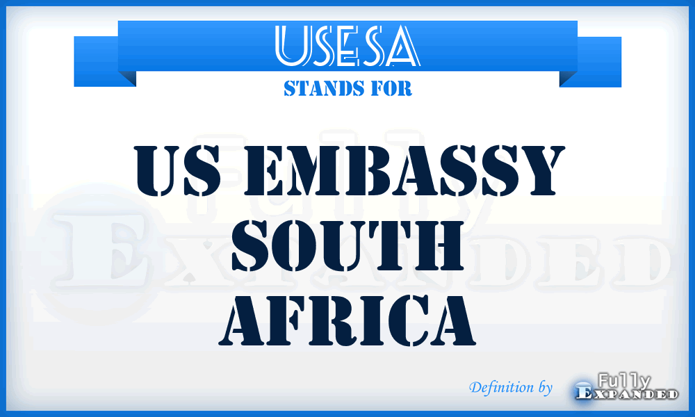 USESA - US Embassy South Africa