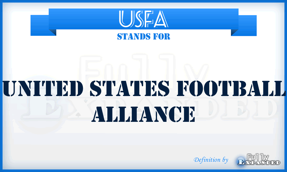 USFA - United States Football Alliance