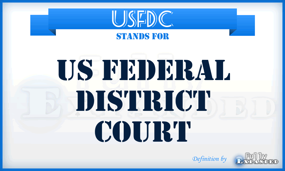 USFDC - US Federal District Court
