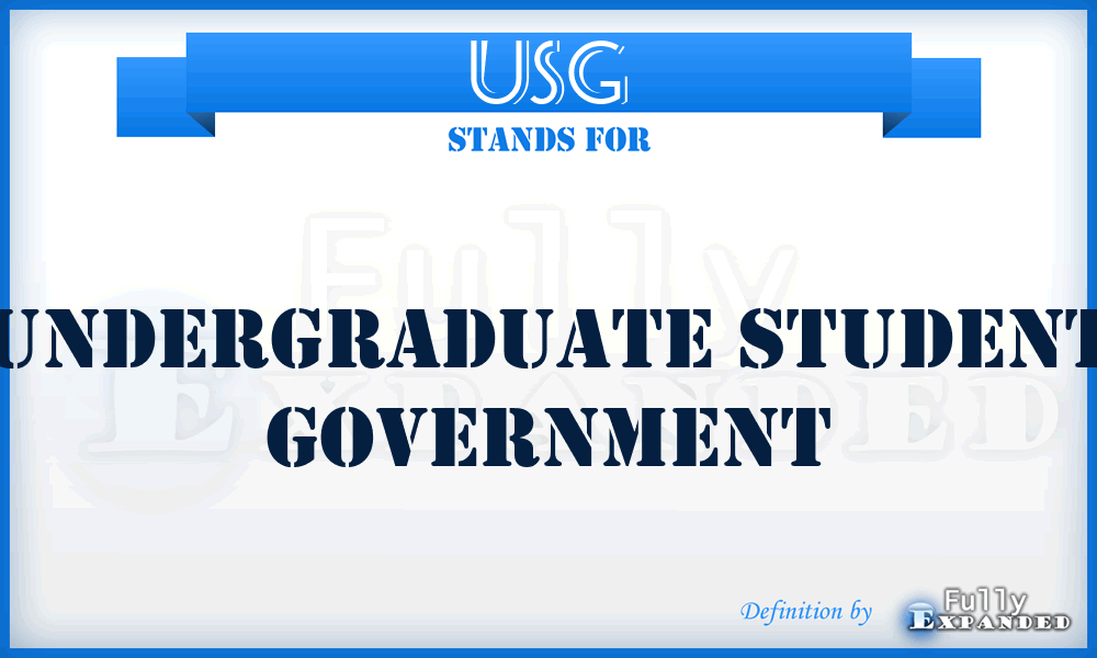 USG - Undergraduate Student Government