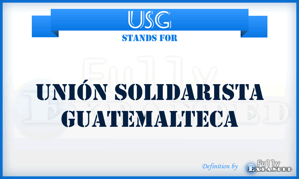 USG - Unión Solidarista Guatemalteca