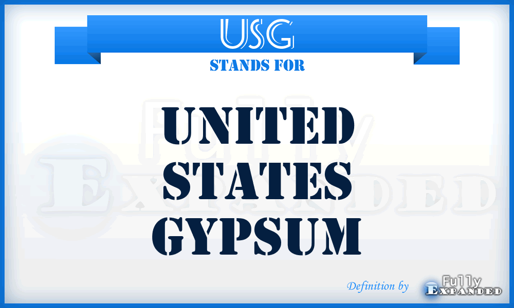 USG - United States Gypsum