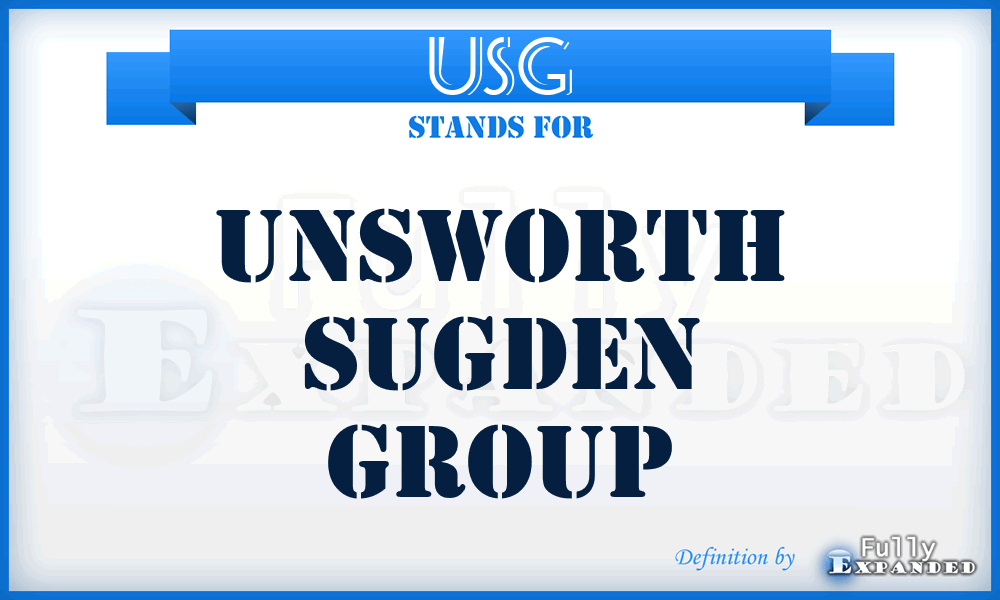 USG - Unsworth Sugden Group