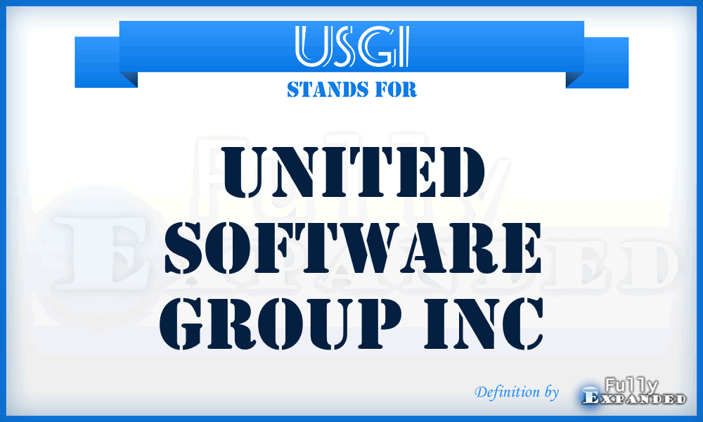 USGI - United Software Group Inc