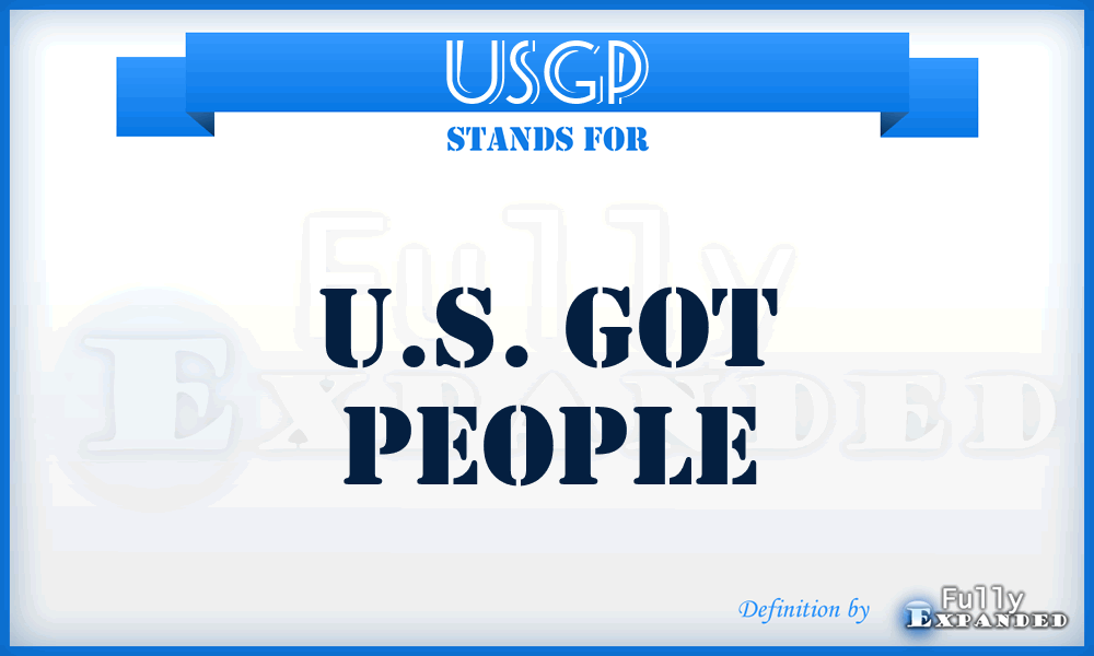 USGP - U.S. Got People