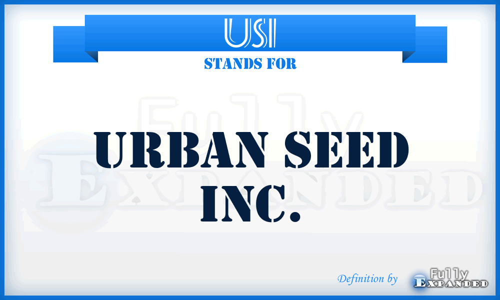 USI - Urban Seed Inc.