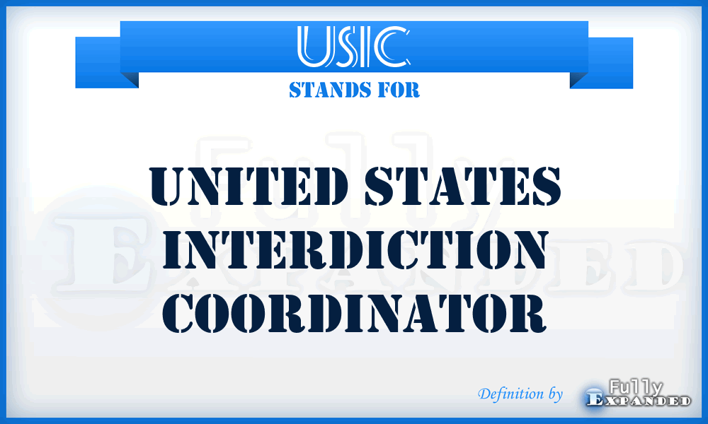 USIC - United States interdiction coordinator