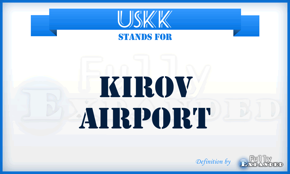 USKK - Kirov airport