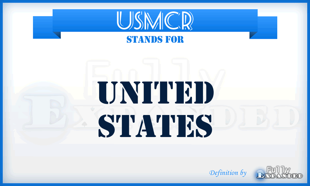 USMCR - United States