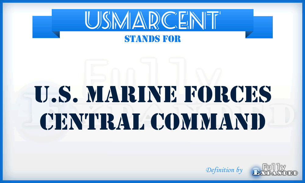 USMARCENT - U.S. Marine Forces Central Command